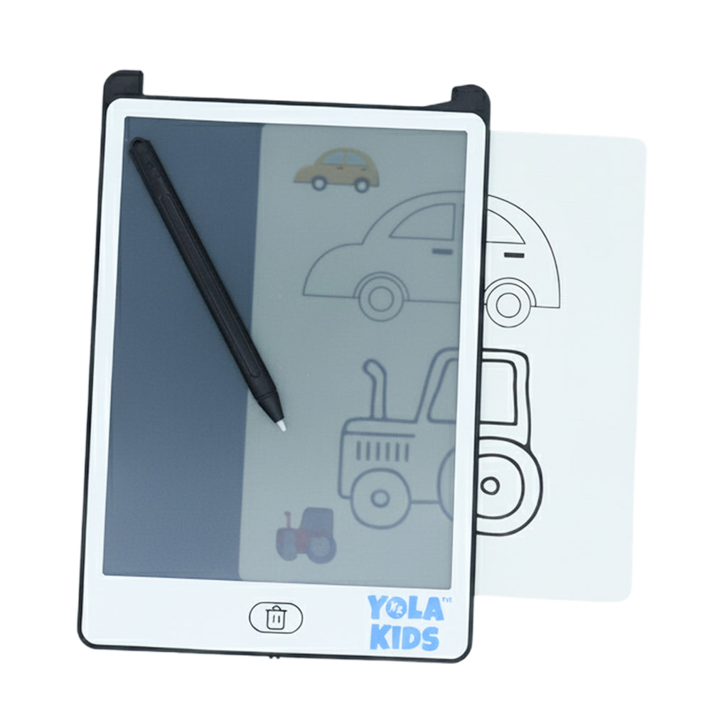 Tablette d'écriture LCD 8,5 pouces + 4 cartes recto-verso (8 activités)
