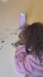 Tablette d'écriture LCD 8,5 pouces + 4 cartes recto-verso (8 activités)